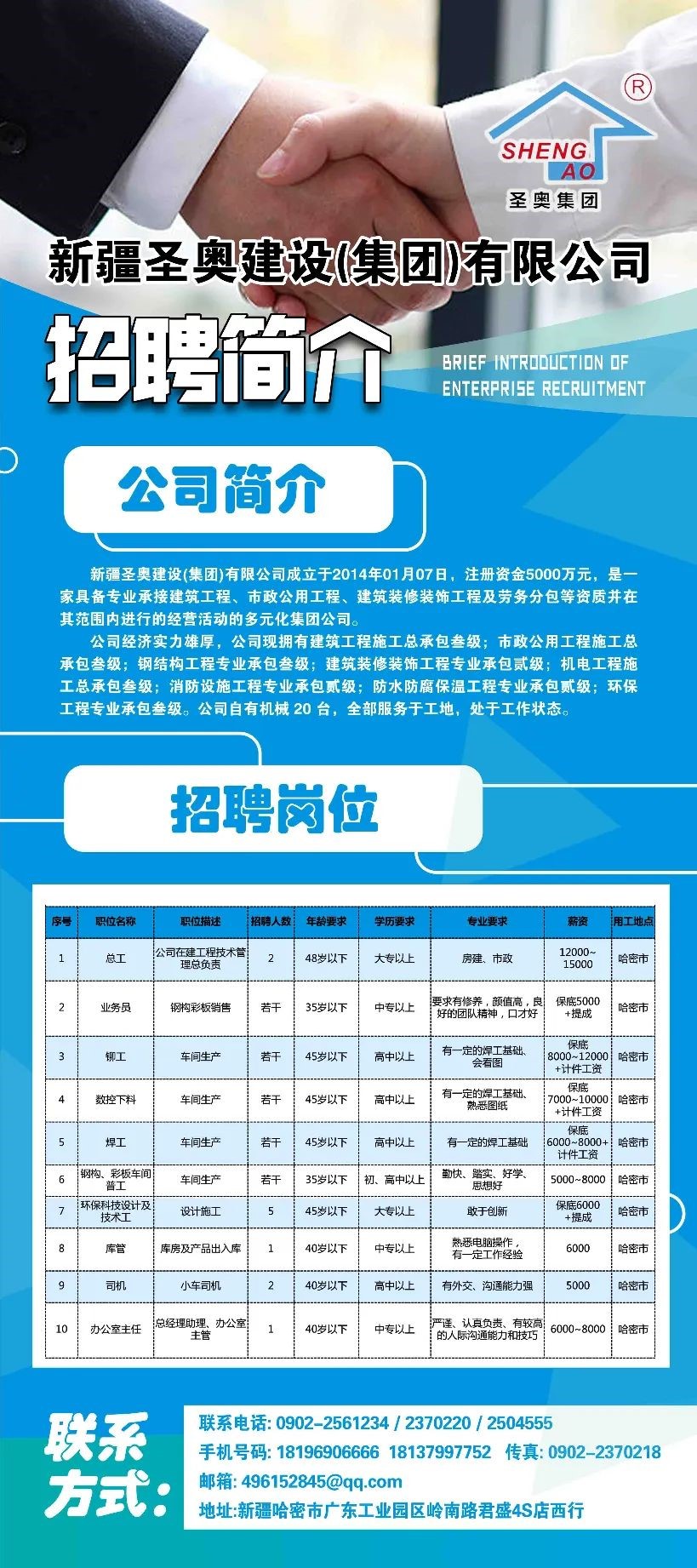 新疆最新企业招聘信息全面概览